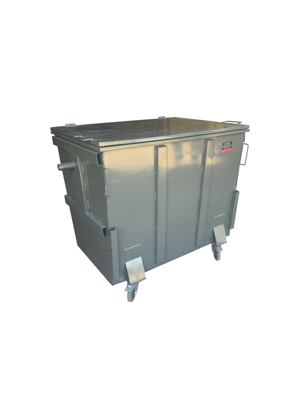 Євроконтейнер для збору ТПВ 1.1 м.куб з плоскою кришкою SPG